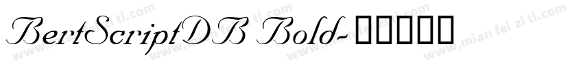 BertScriptDB Bold字体转换
